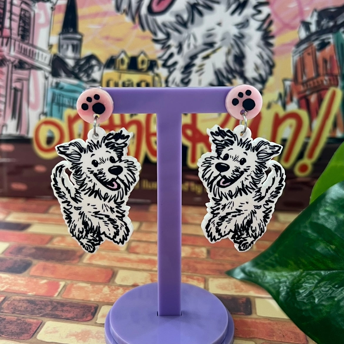 Scrim On The Run Earrings