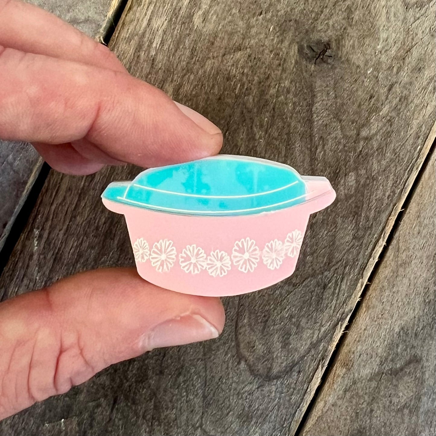 Pink Pyrex Mini Brooch