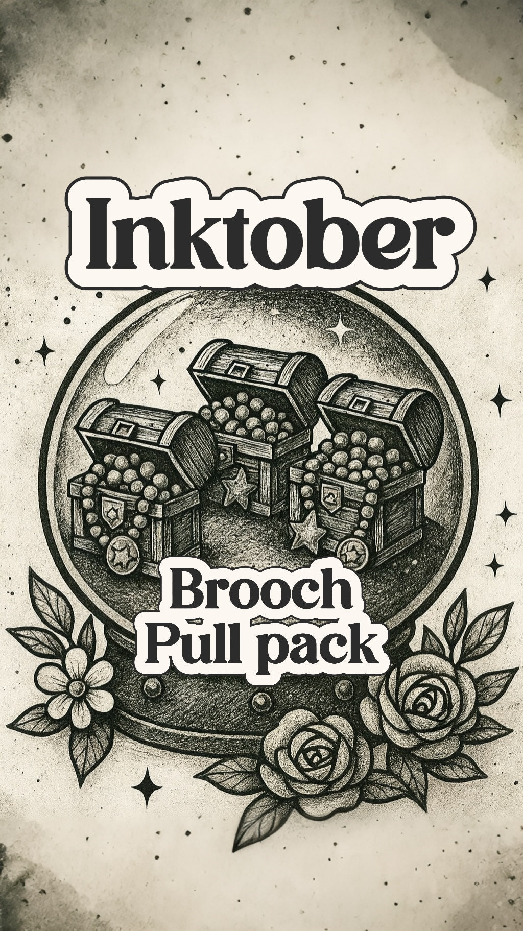 Inktober Brooch Treasure Pull Pack