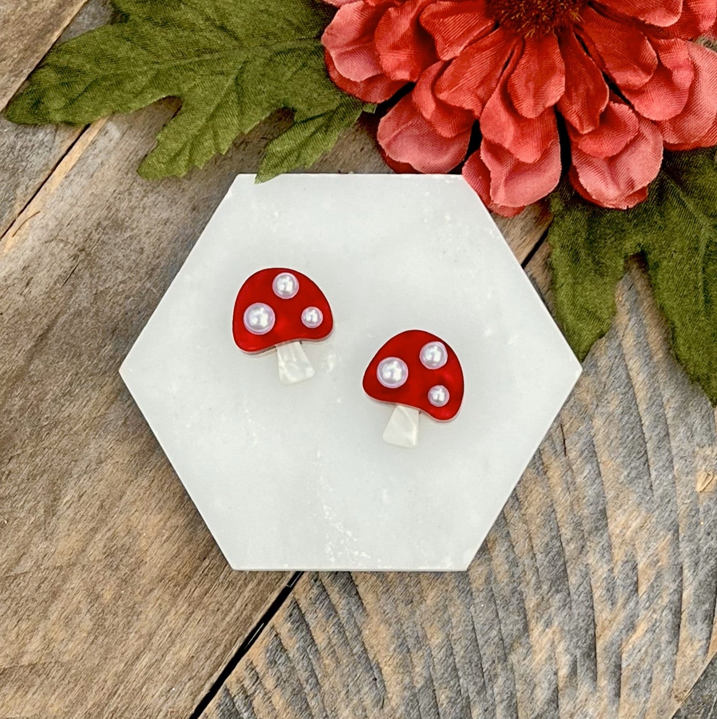 Mushroom Stud Earrings