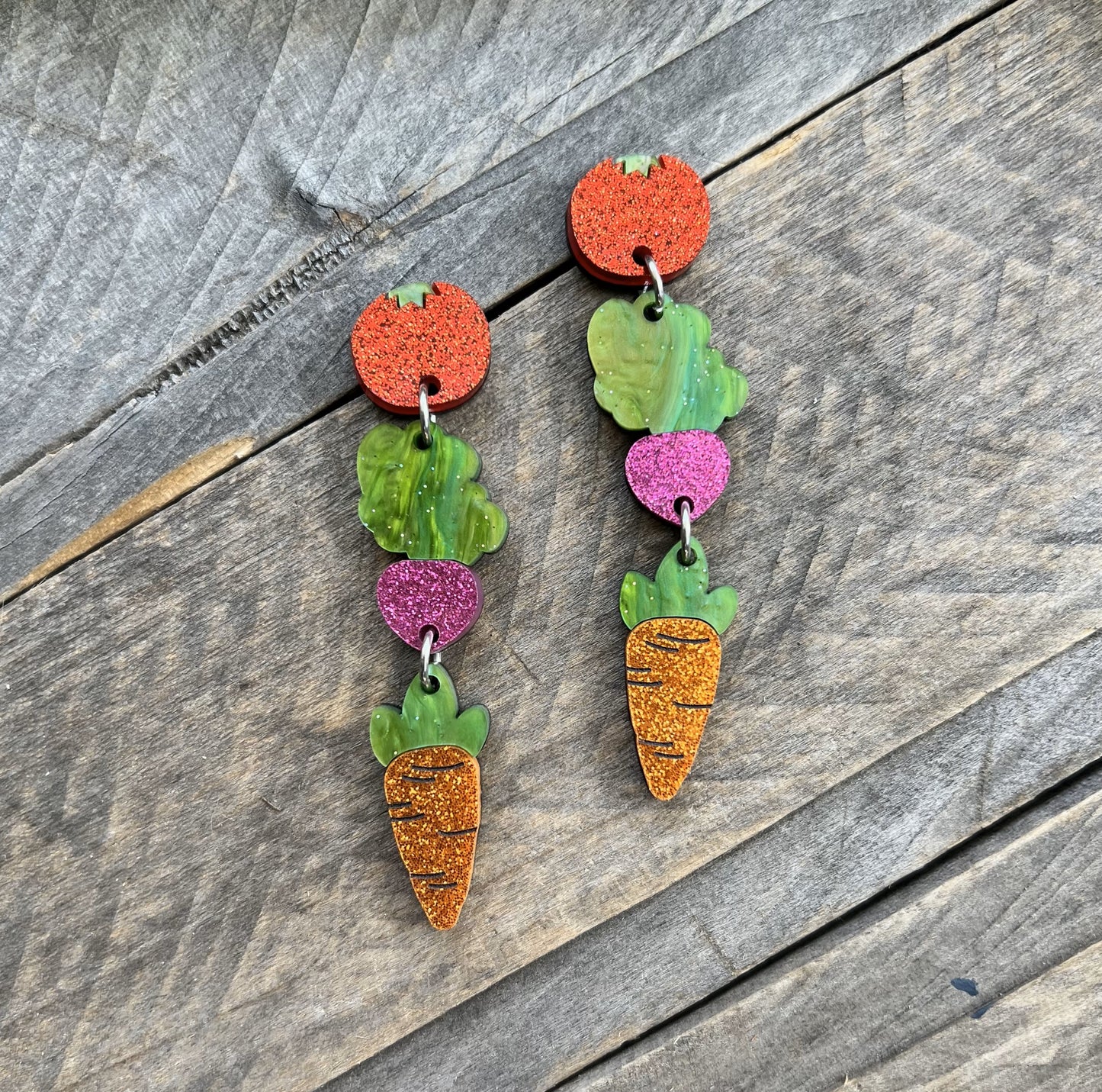 Veggie Dangle Earrings