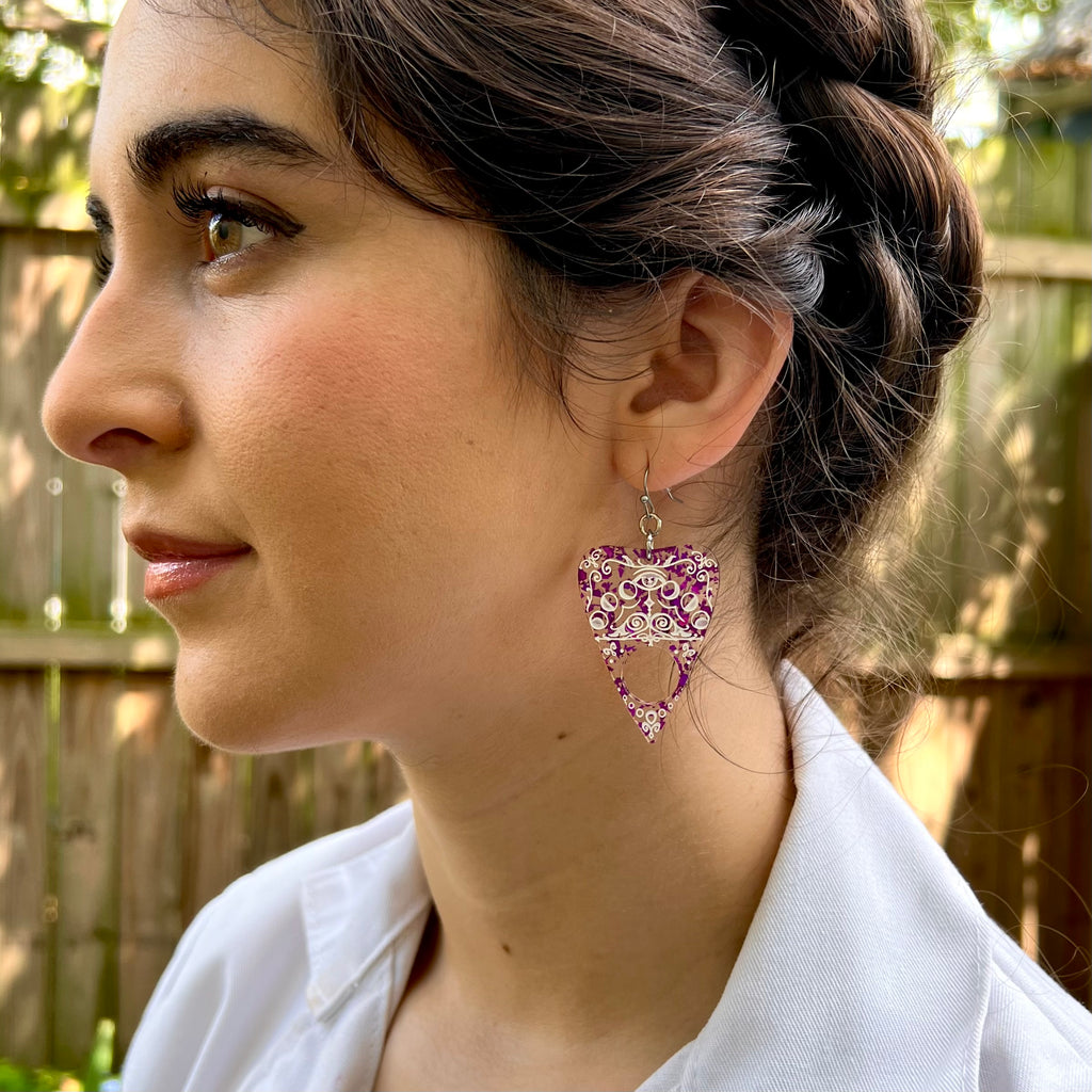 Ouija Planchette Earrings