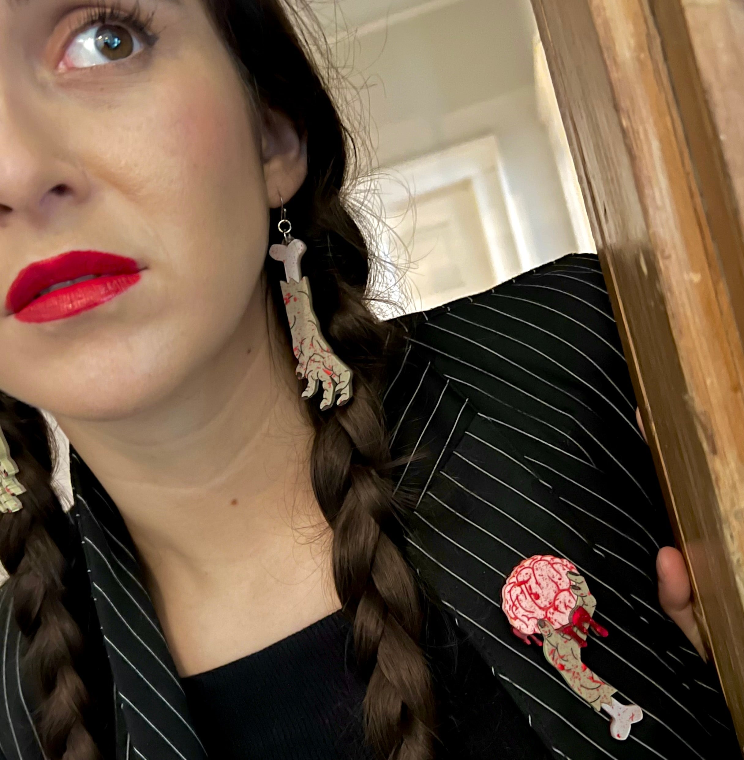 Zombie Brains Brooch