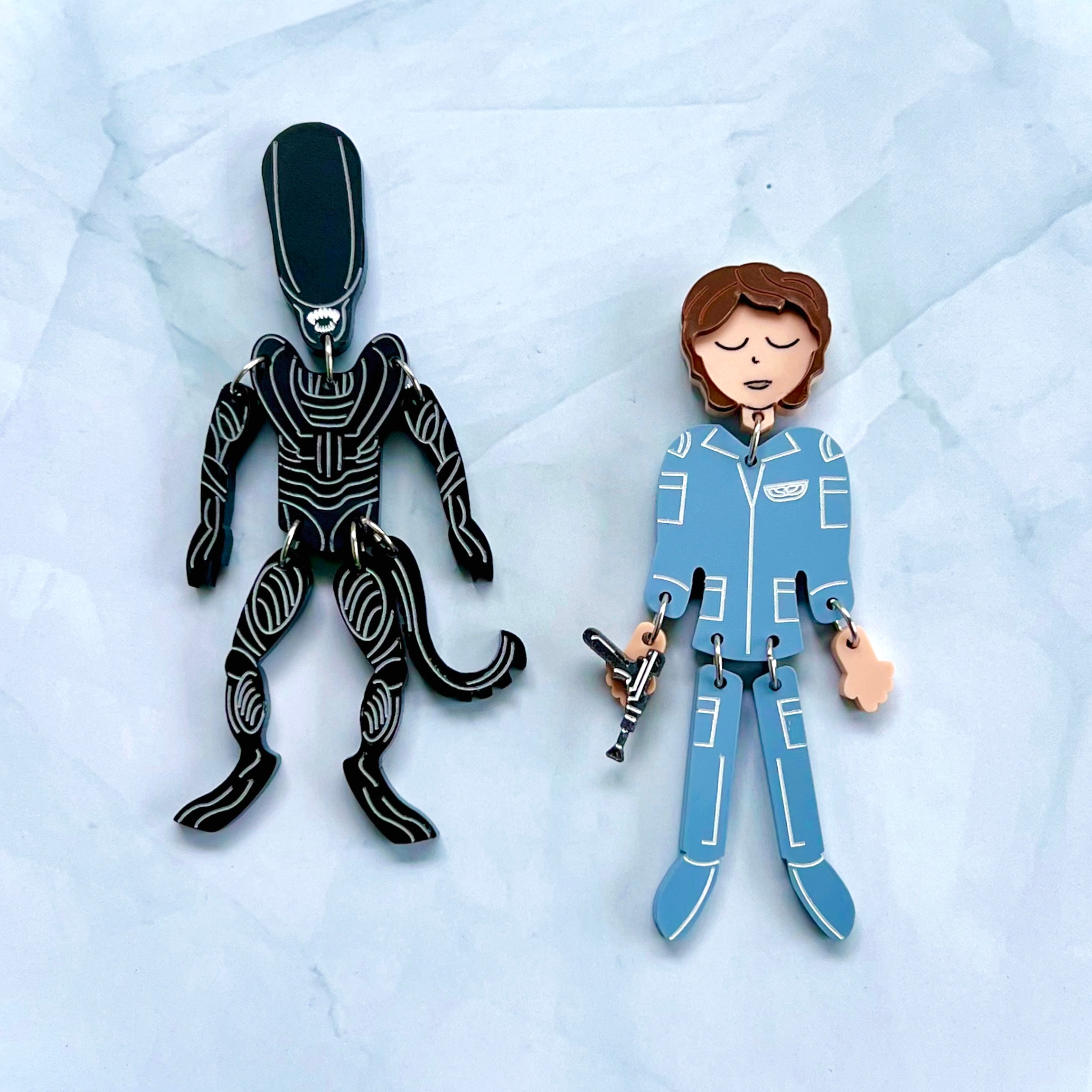 Alien Dangle Earrings