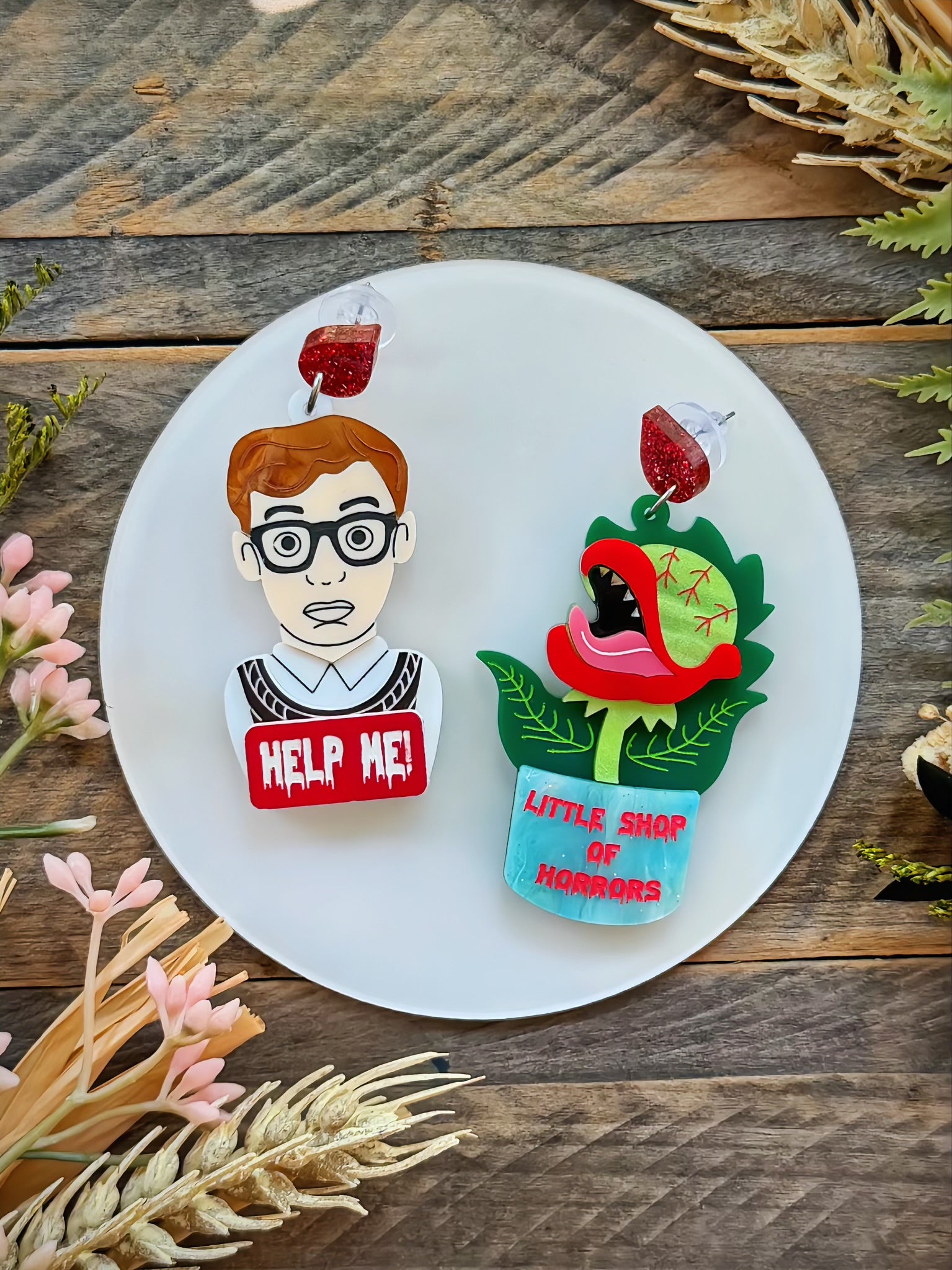 Little Shop of Horrors Dangle Earrings