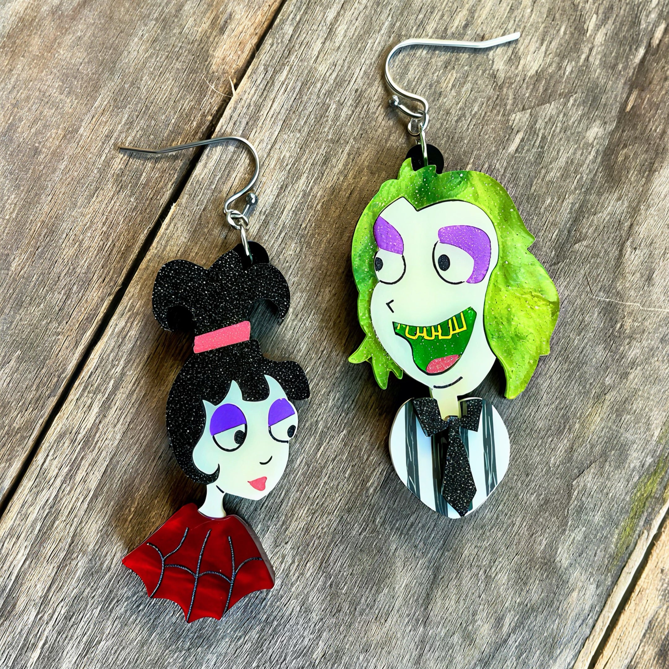 Fowl Inktober Earrings (Last Chance!)