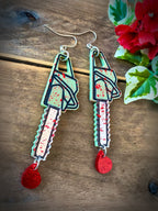 Bloody Chainsaw Earrings