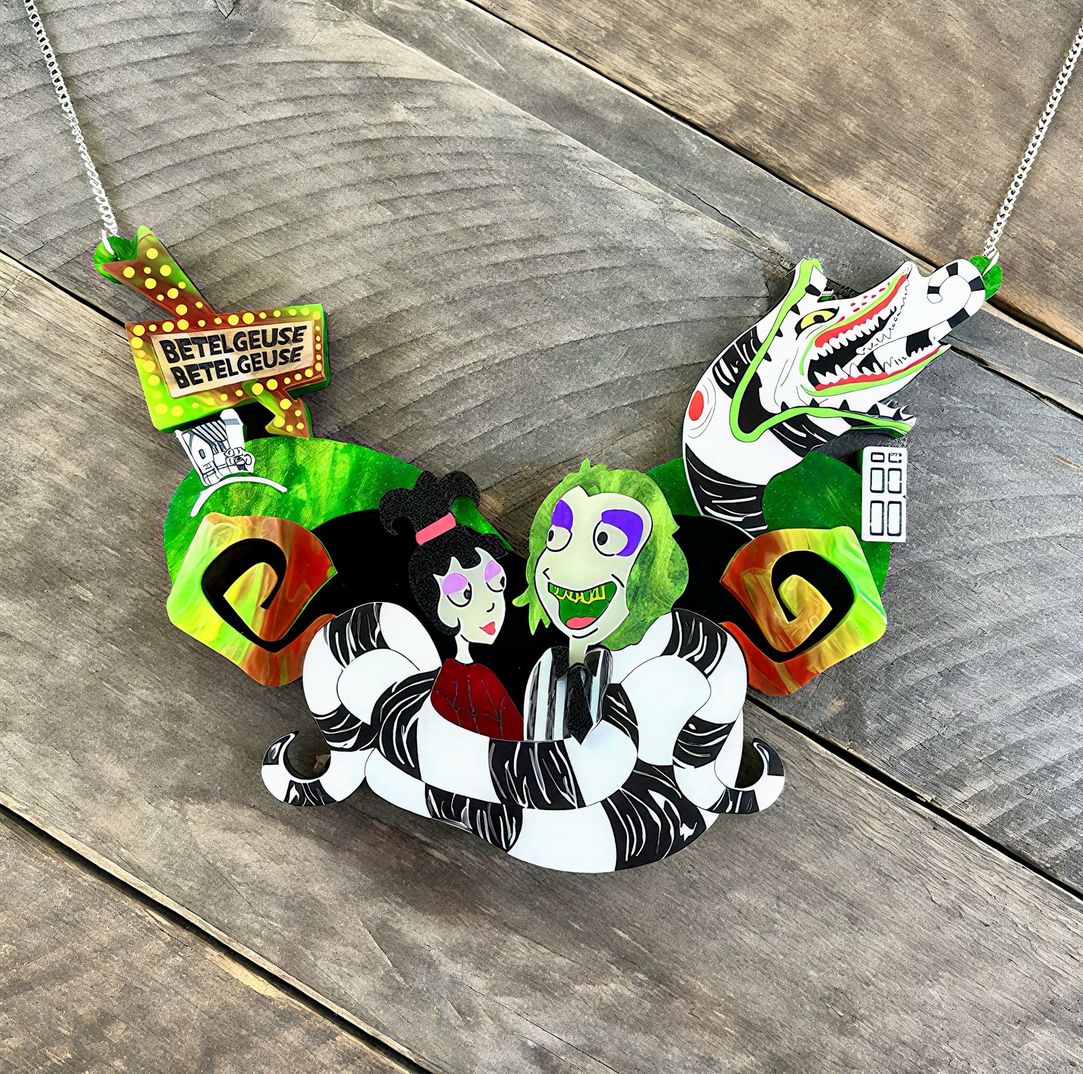 Fowl Inktober Statement Necklace (Last Chance!)