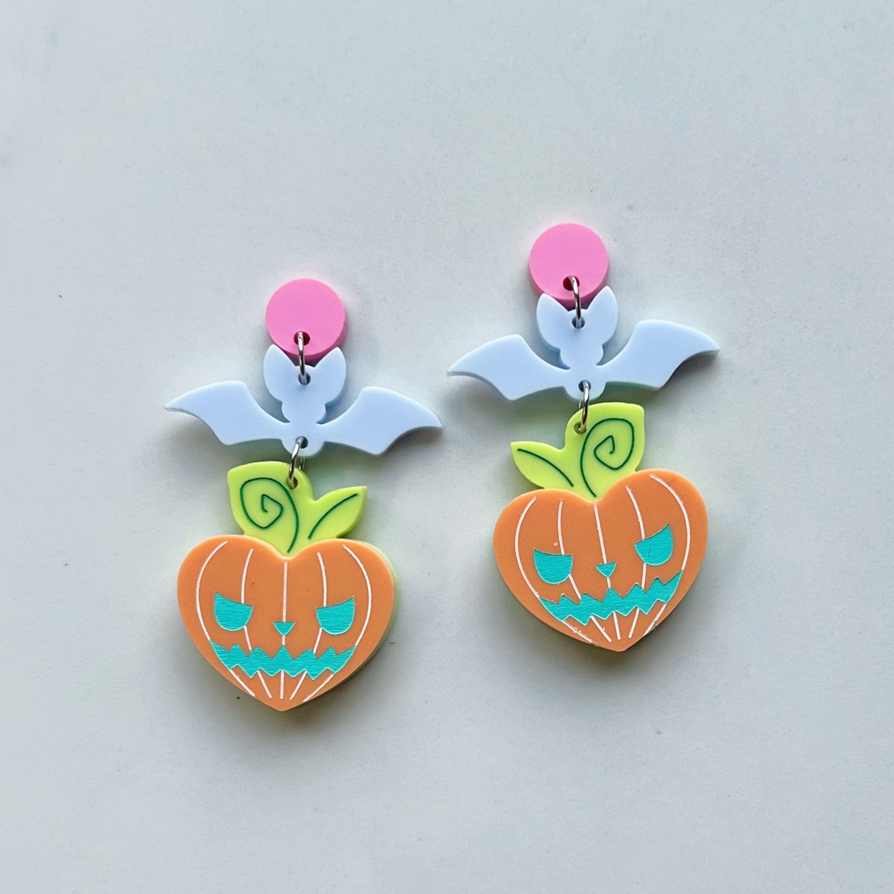 Pastel Jack-O’-Lantern Earrings