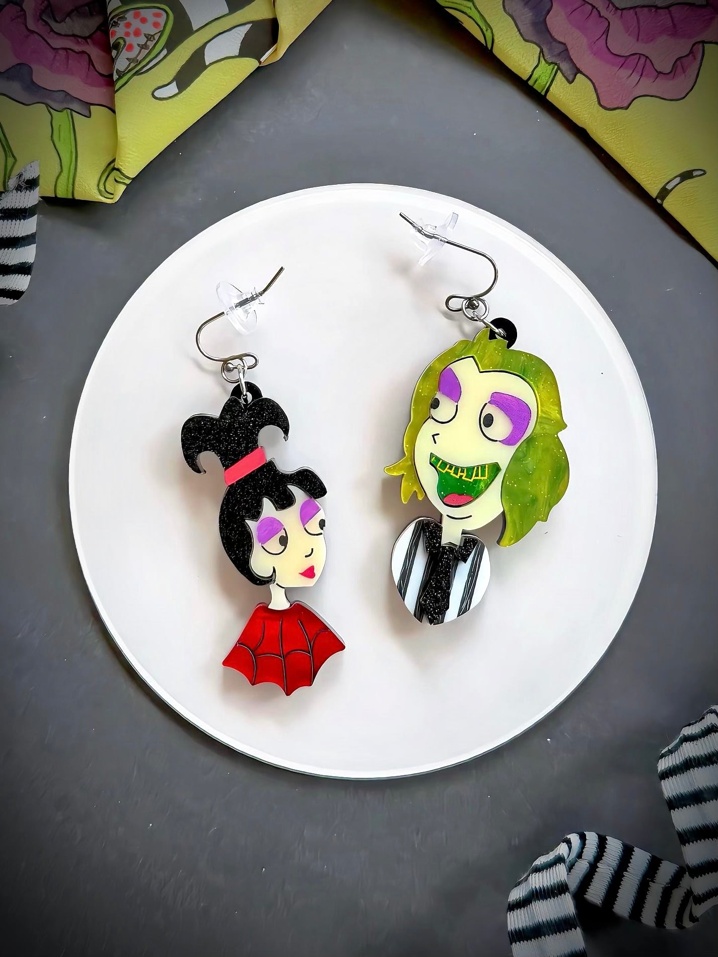 Beetlejuice Earrings