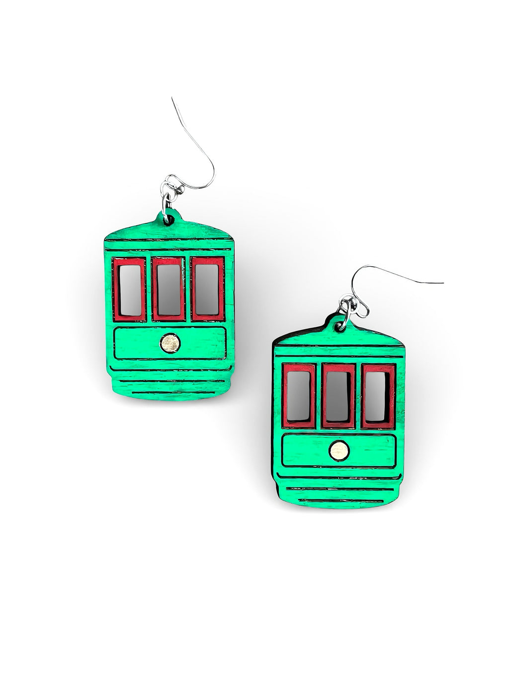 New Orleans Street Car Earrings