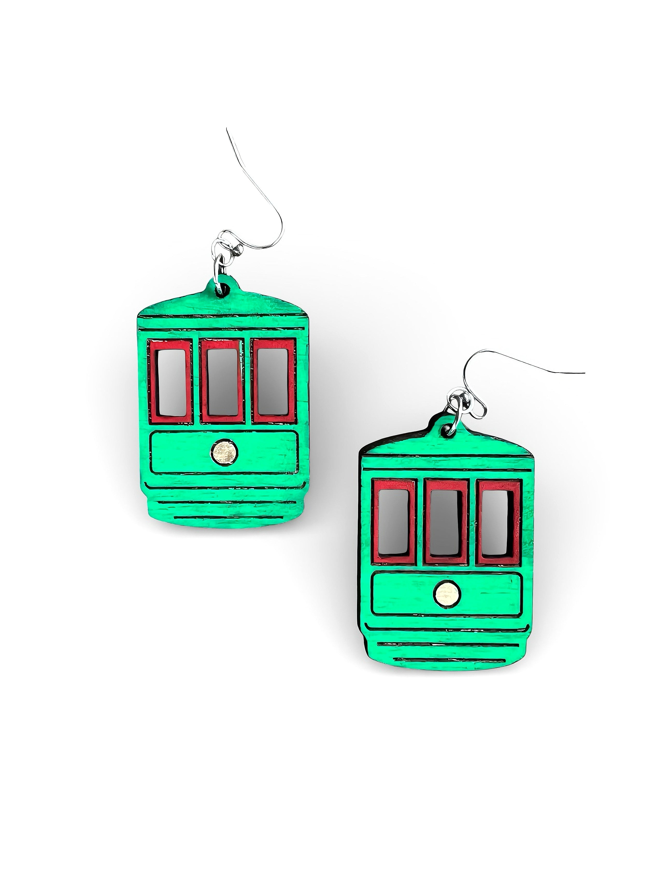 New Orleans Street Car Earrings