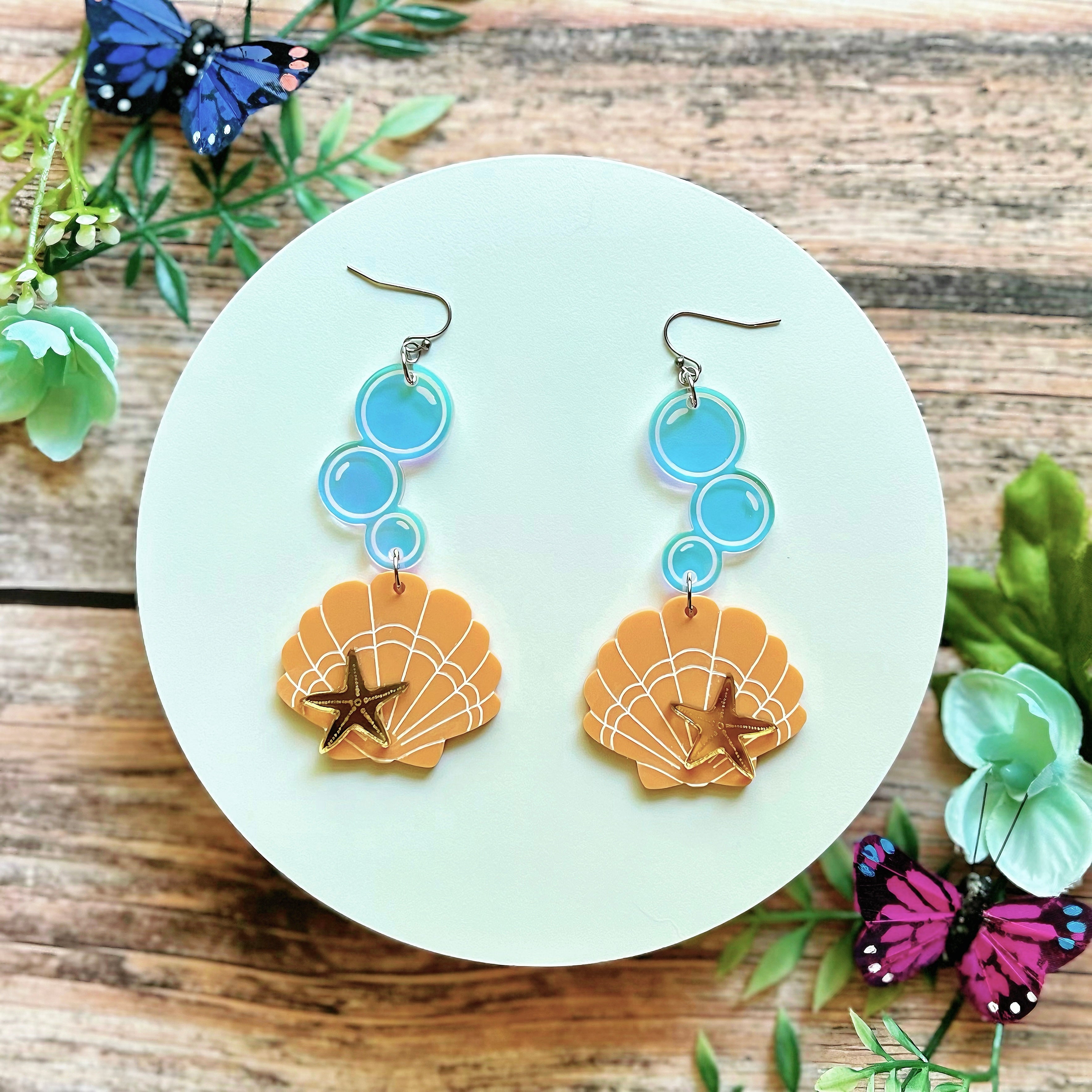 Seashell & Starfish Earrings