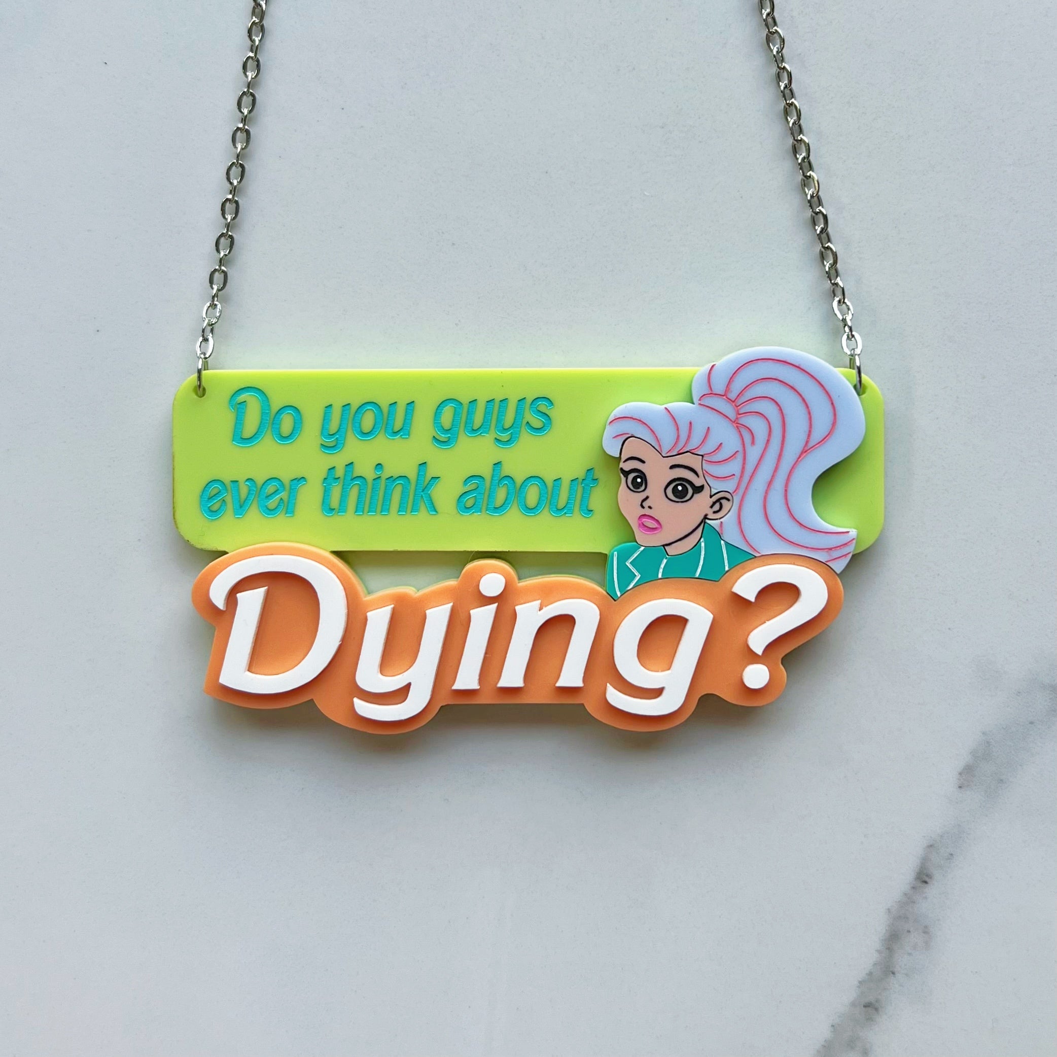Dying Quote Necklace