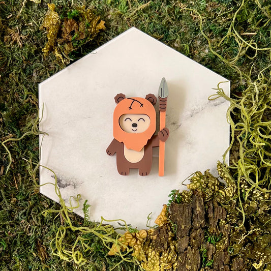 Tree Cub Brooch