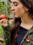 Candy Apple Brooch
