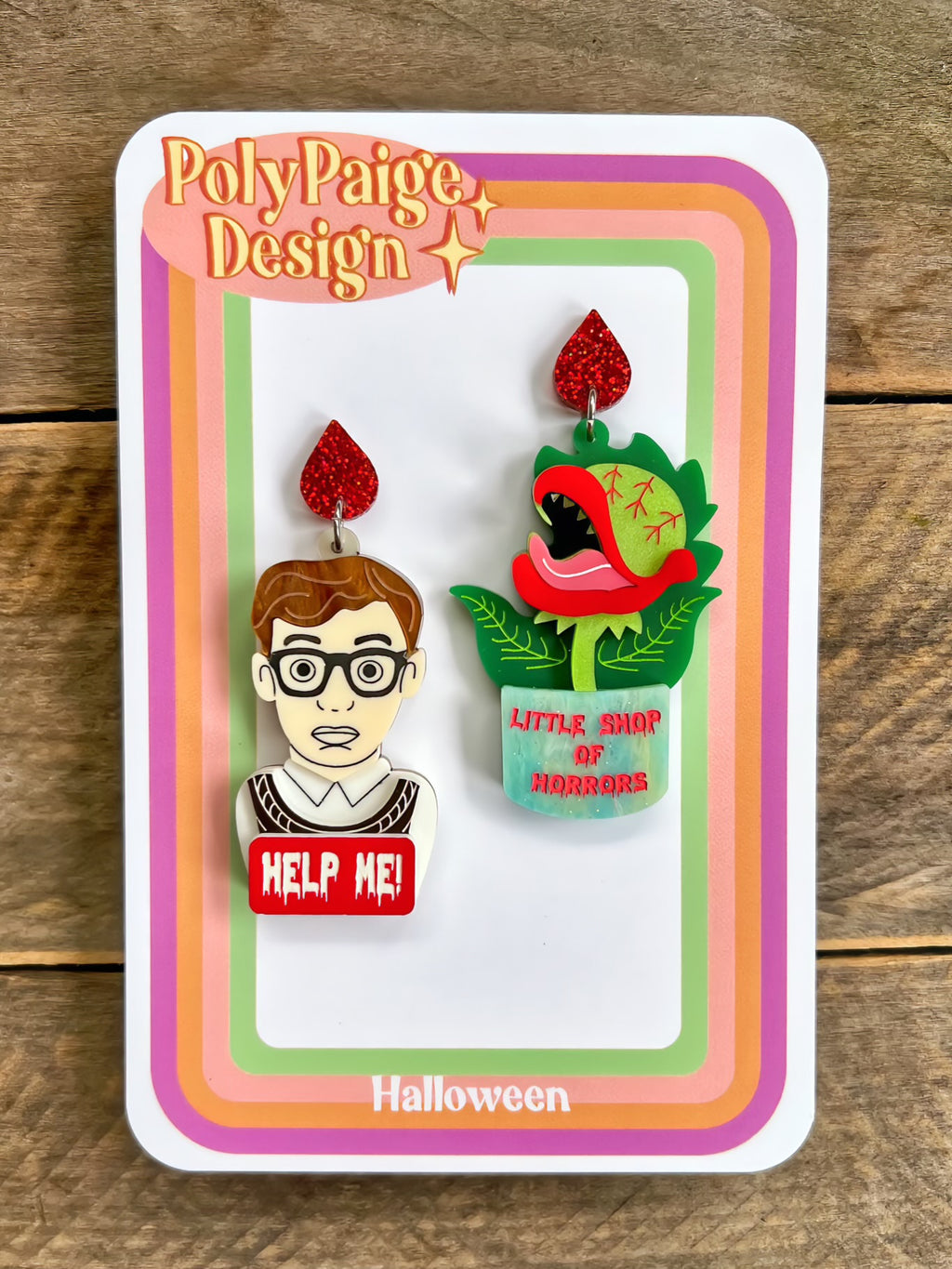 Little Shop of Horrors Dangle Earrings