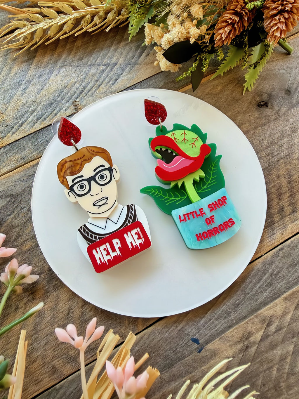 Little Shop of Horrors Dangle Earrings