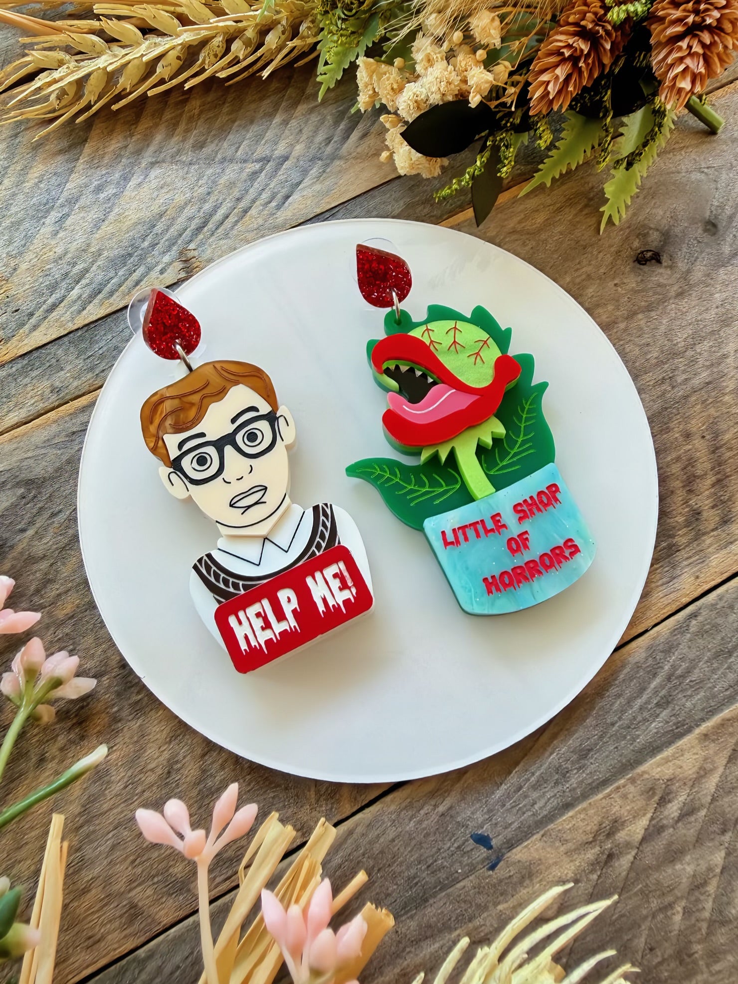 Little Shop of Horrors Dangle Earrings