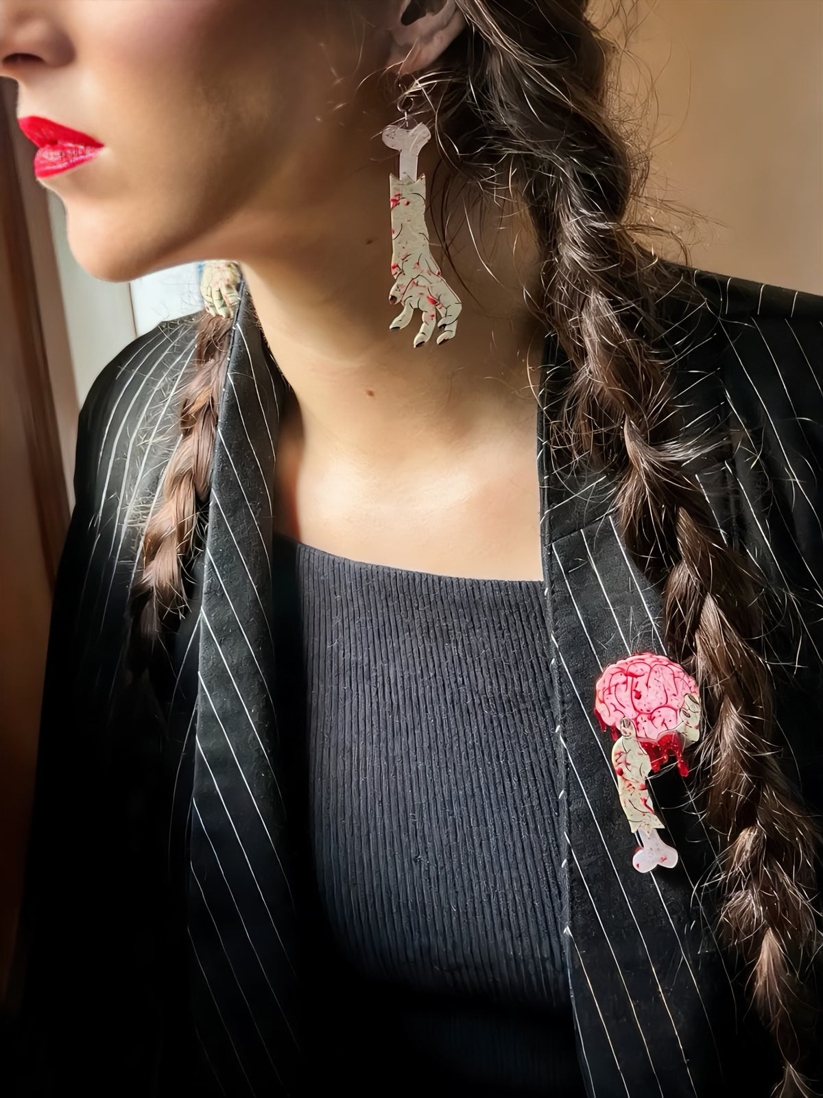 Zombie Brains Brooch