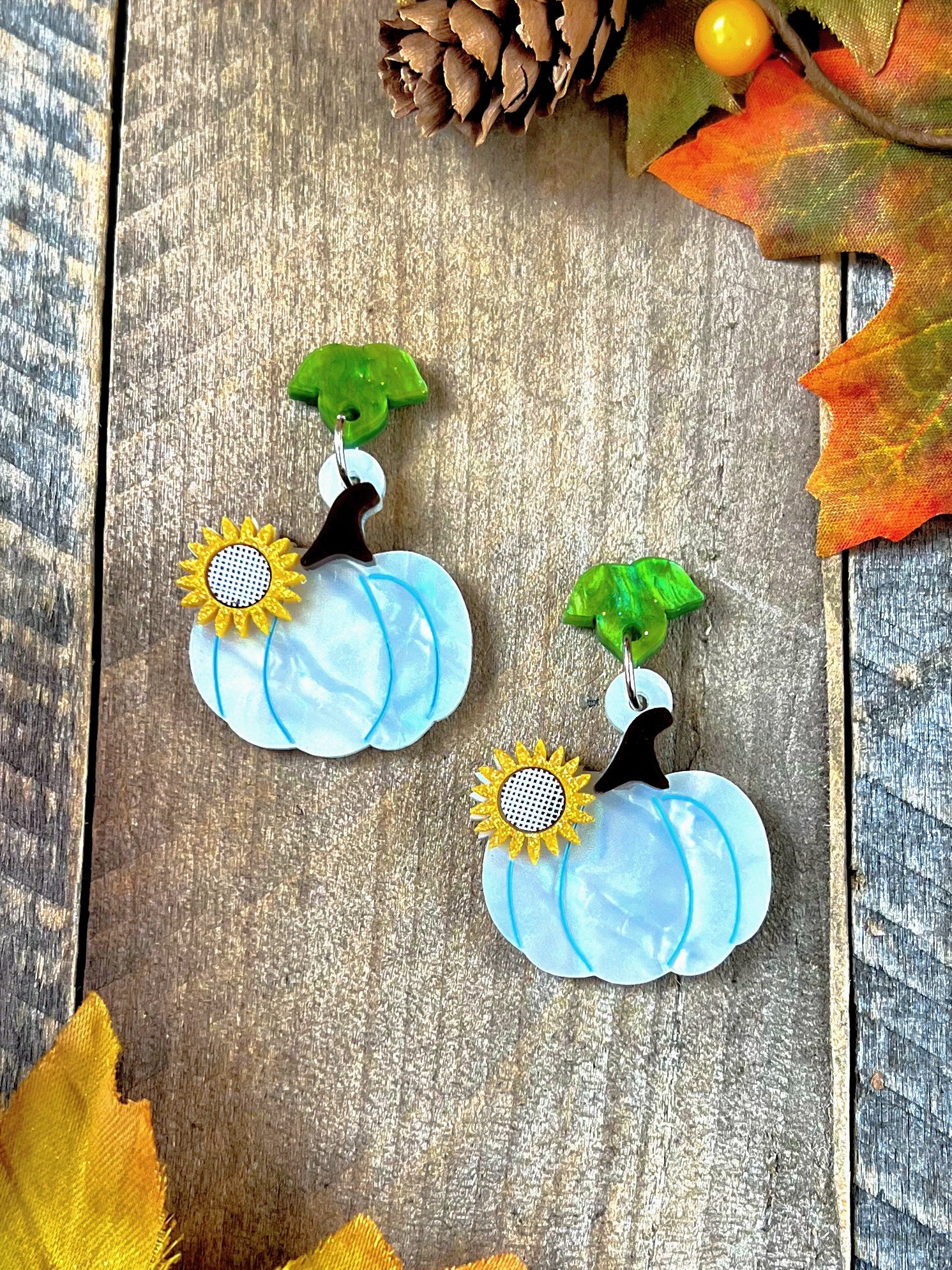 Pumpkin Dangle Earrings