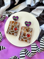 Hocus Pocus BOOK Earrings