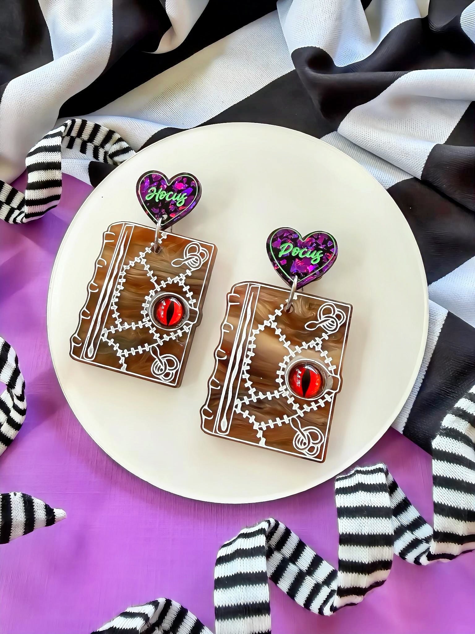 Hocus Pocus BOOK Earrings