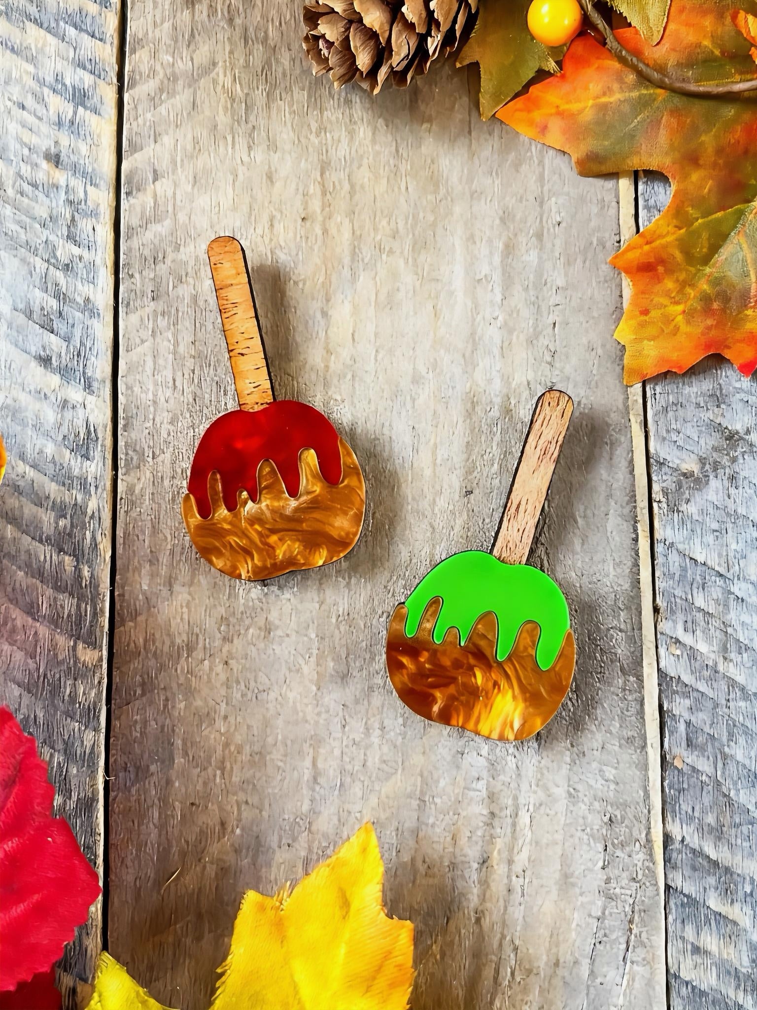 Candy Apple Brooch