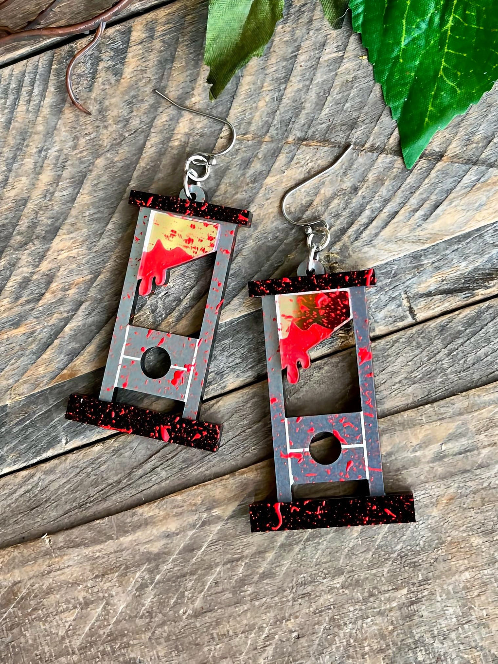 Bloody Guillotine Earrings