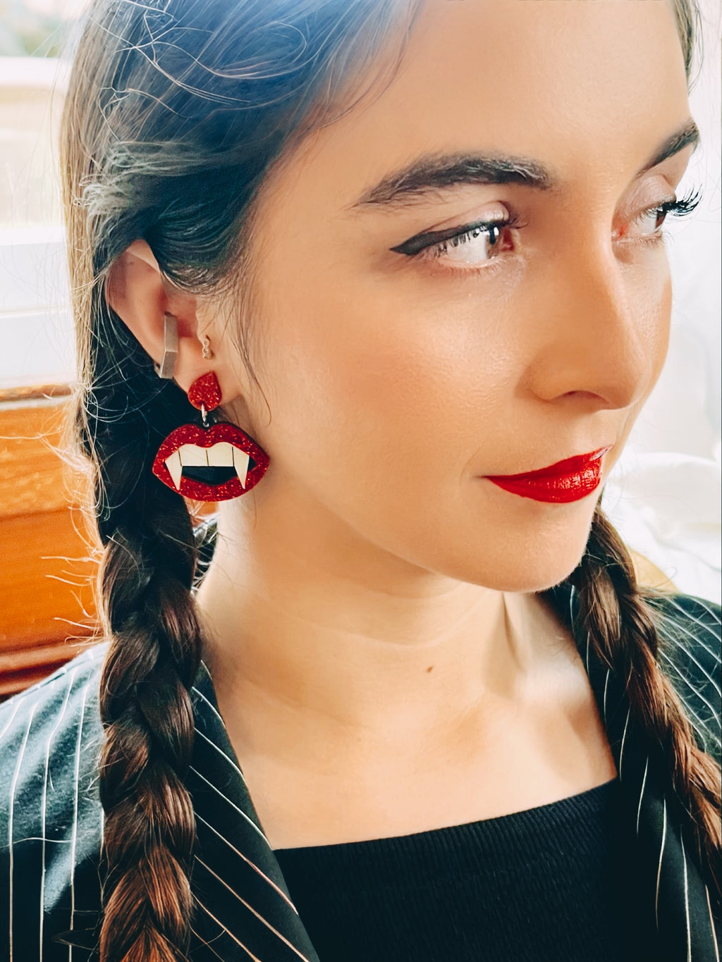 Vampire Teeth Earrings (Glow in the Dark!)