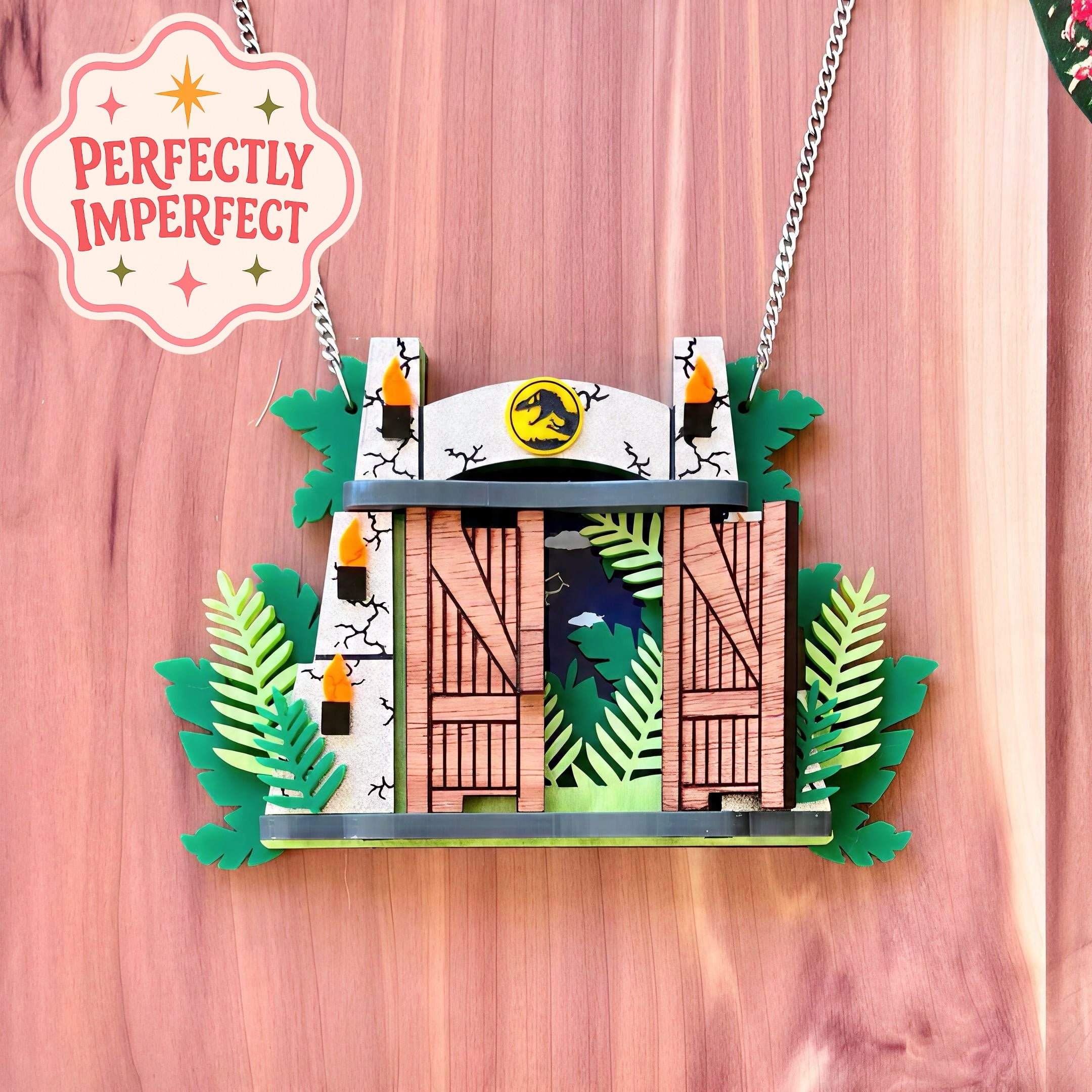 Jurassic Gate Necklace (Interactive!) IMPERFECT