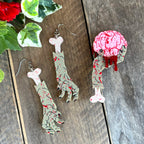 Zombie Brains Brooch & Earring Set