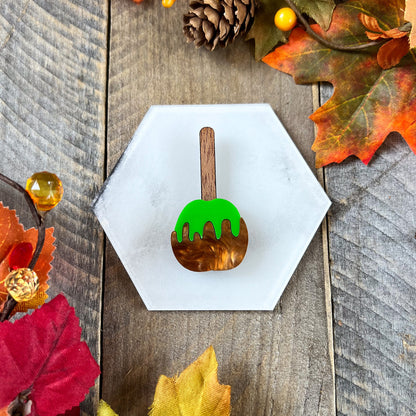 Green Candy Apple Brooch