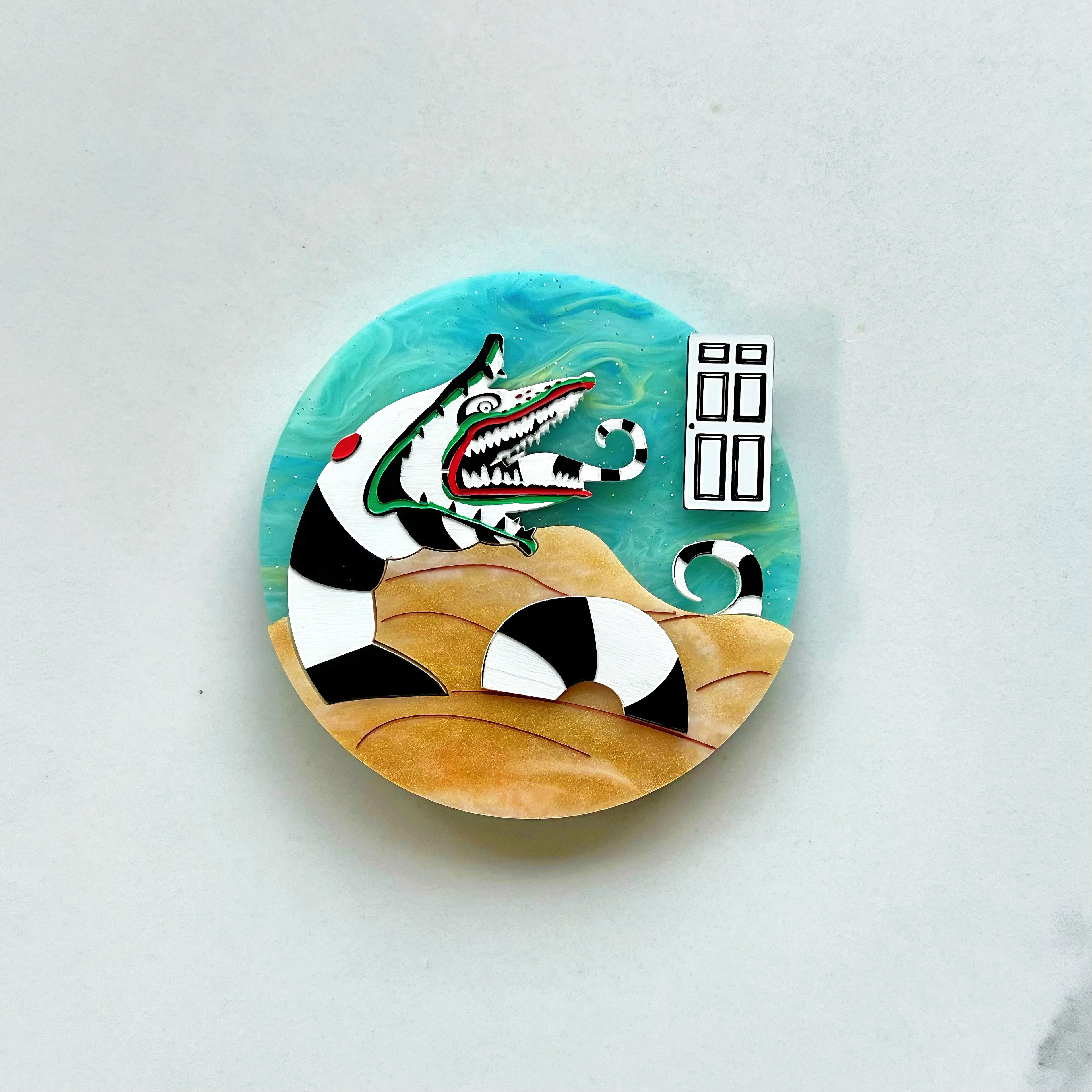Worm Brooch