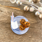 Milk and Cookies Mini Brooch
