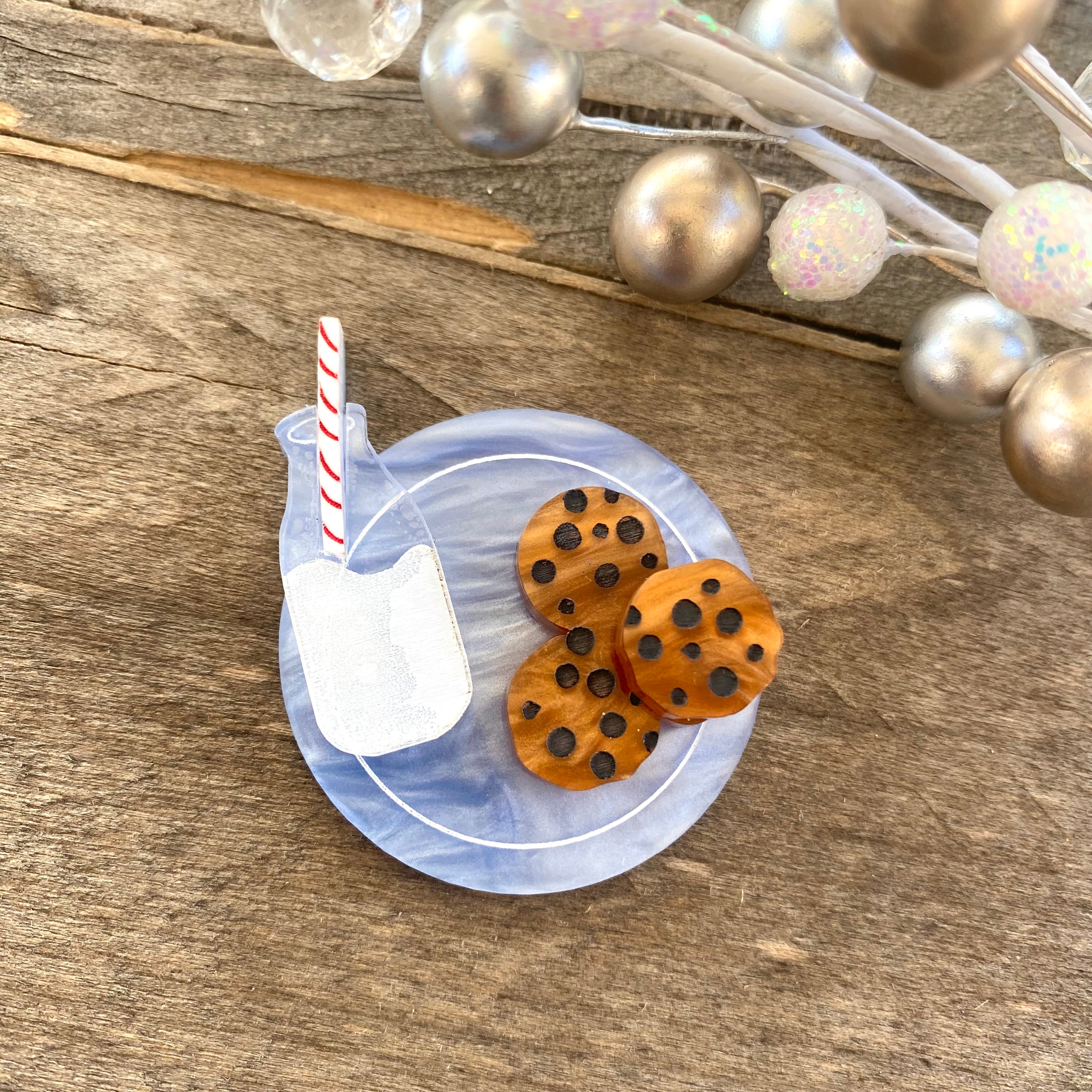 Milk and Cookies Mini Brooch