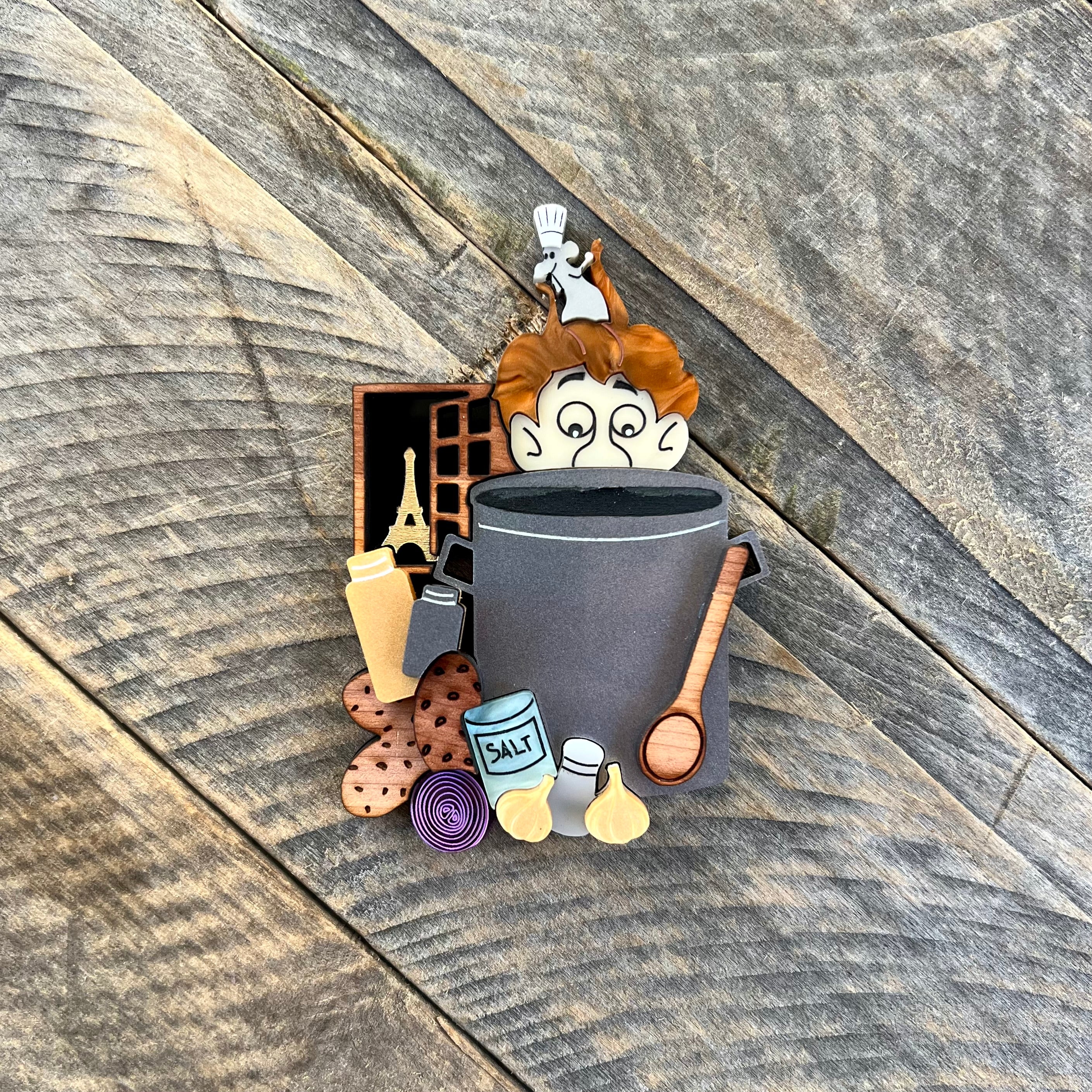 Inktober Brooch Treasure Pull