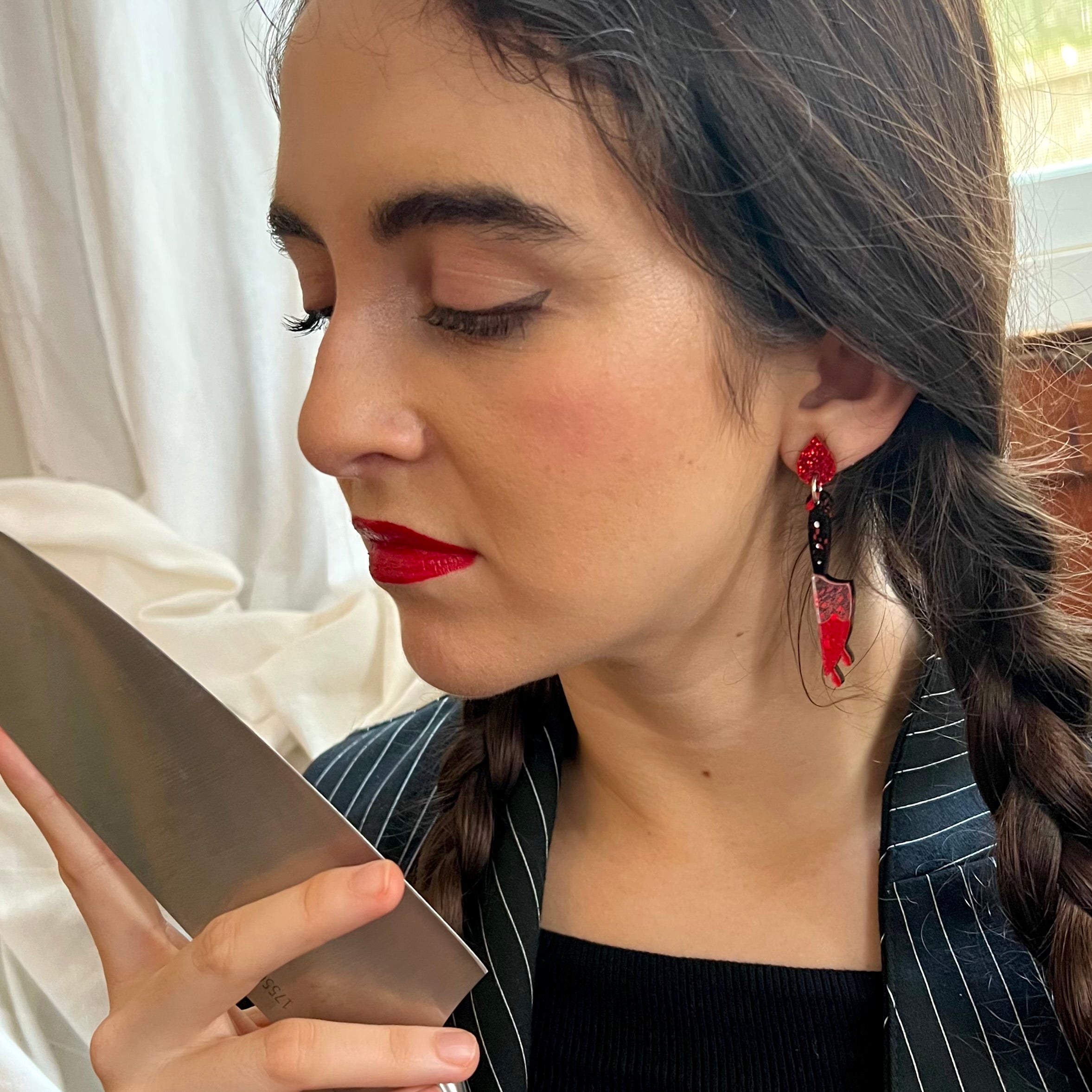 Bloody Knife Earrings