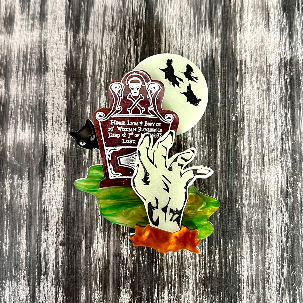 Inktober Brooch Treasure Pull