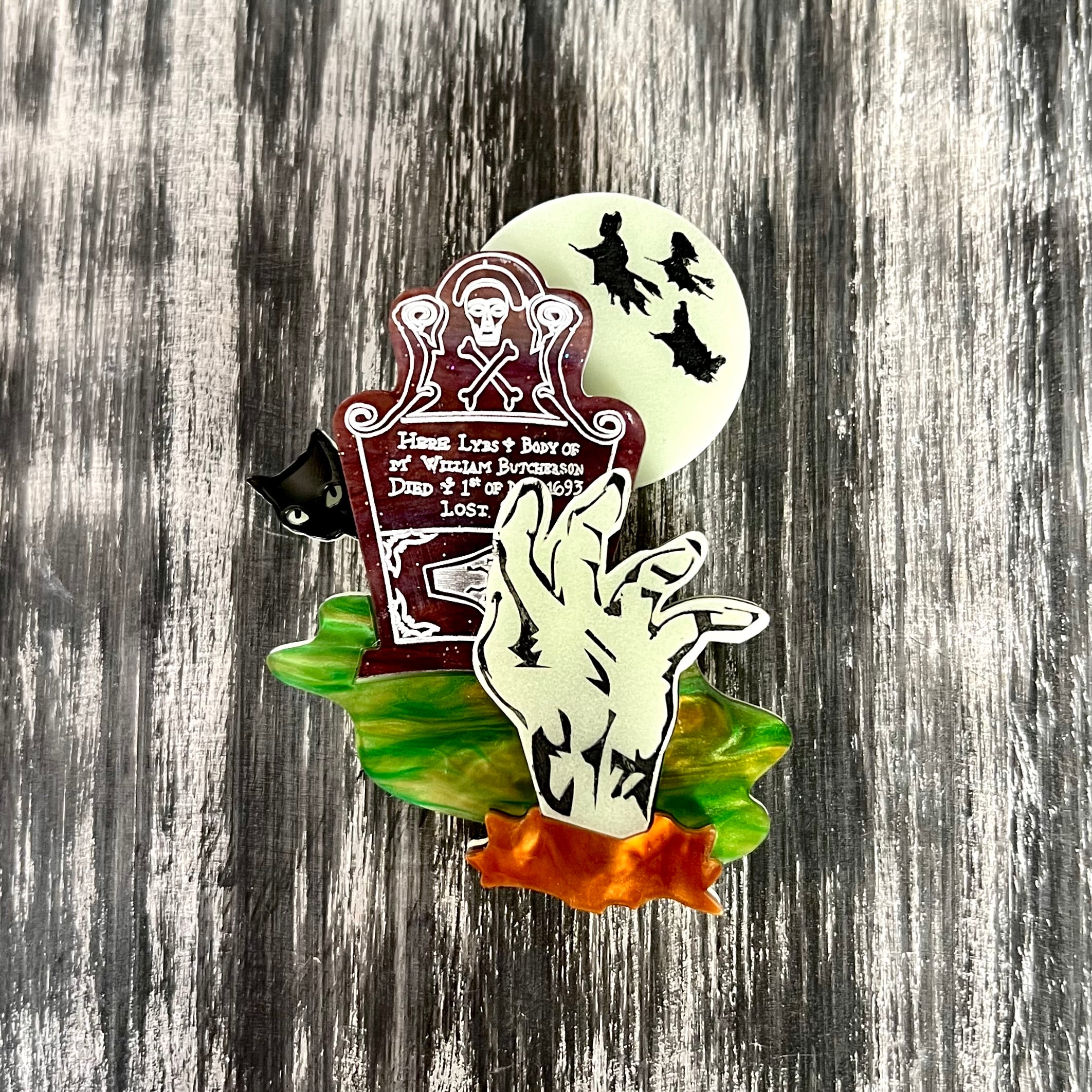 Inktober Brooch Treasure Pull