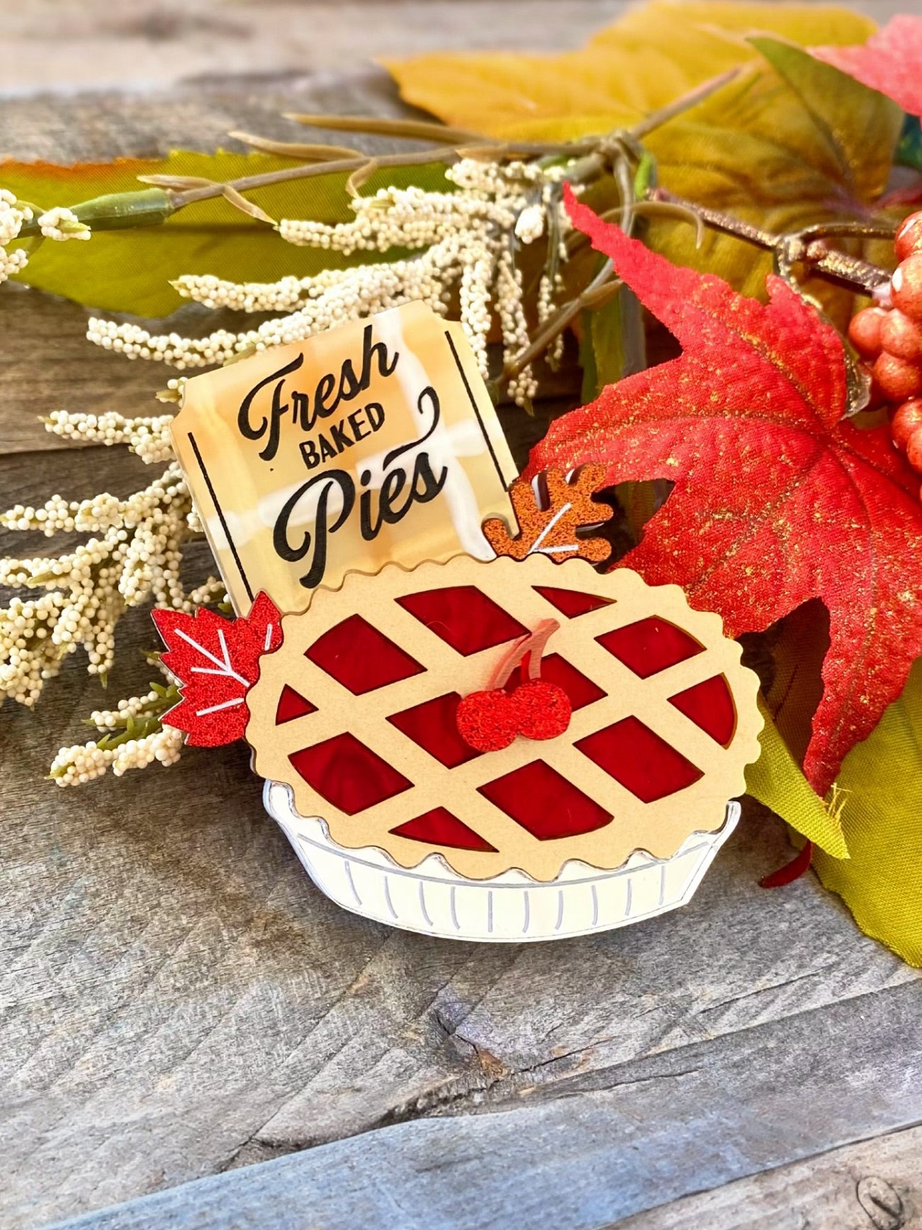 Cherry Pie Brooch