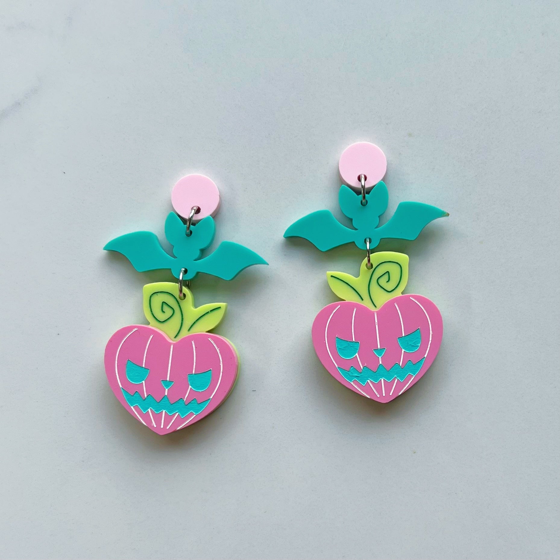 Pastel Jack-O’-Lantern Earrings
