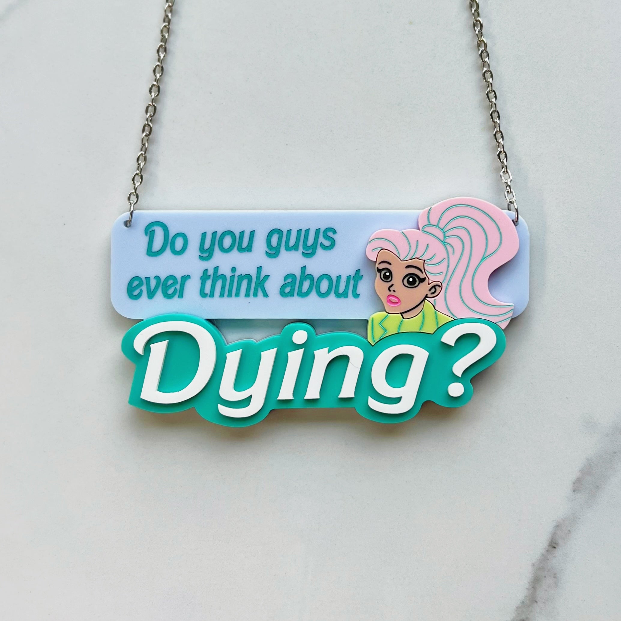 Dying Quote Necklace