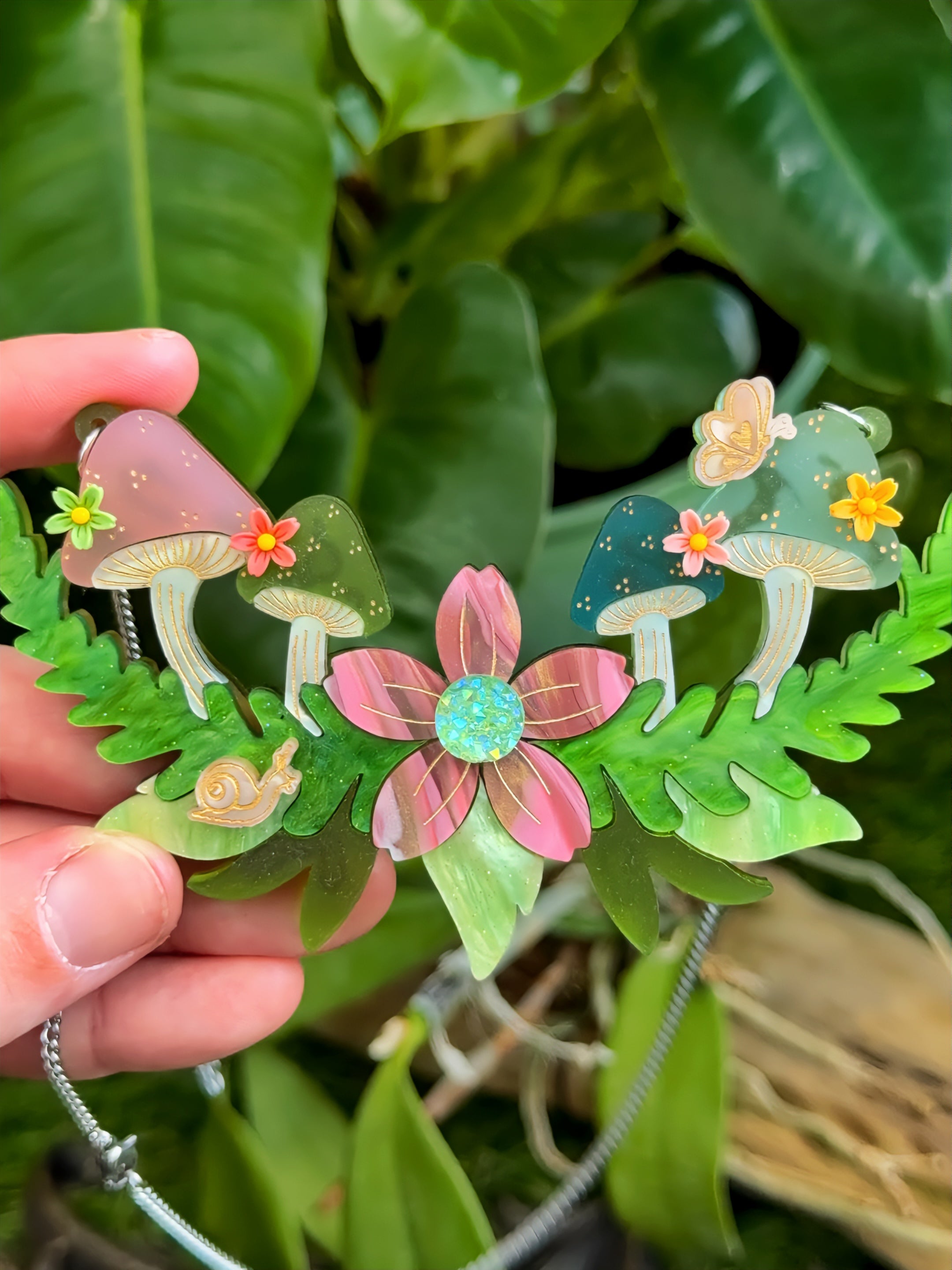 Merry Mushroom Necklace