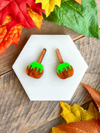 Candy Apple Stud Earrings