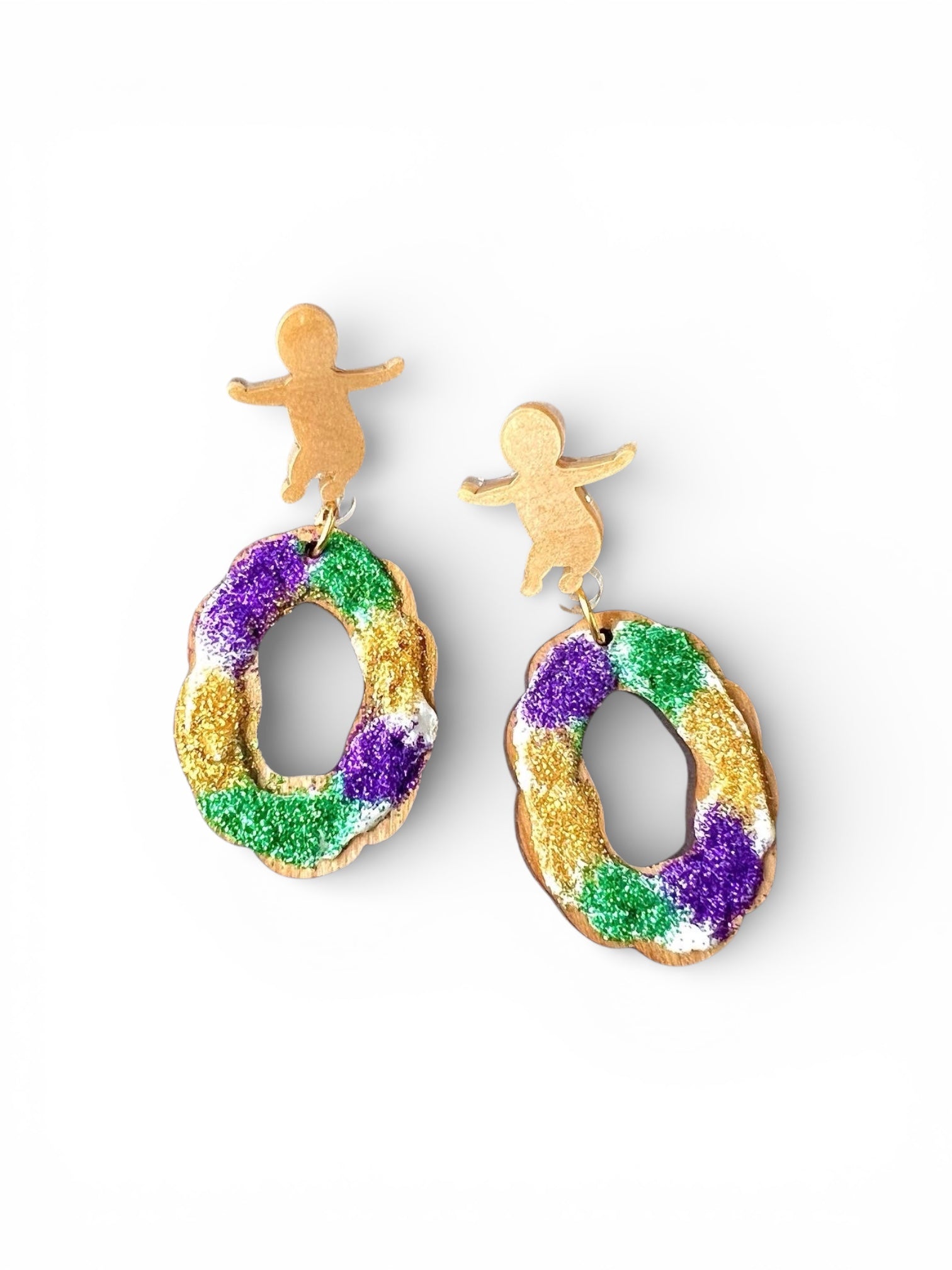 King Cake Earrings