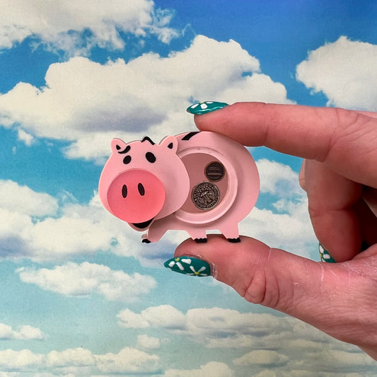 Piggy Bank Brooch (Interactive)