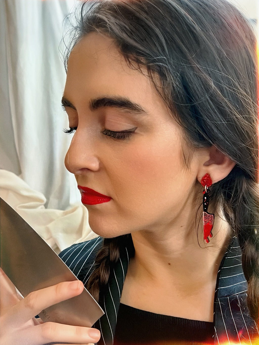 Bloody Knife Earrings