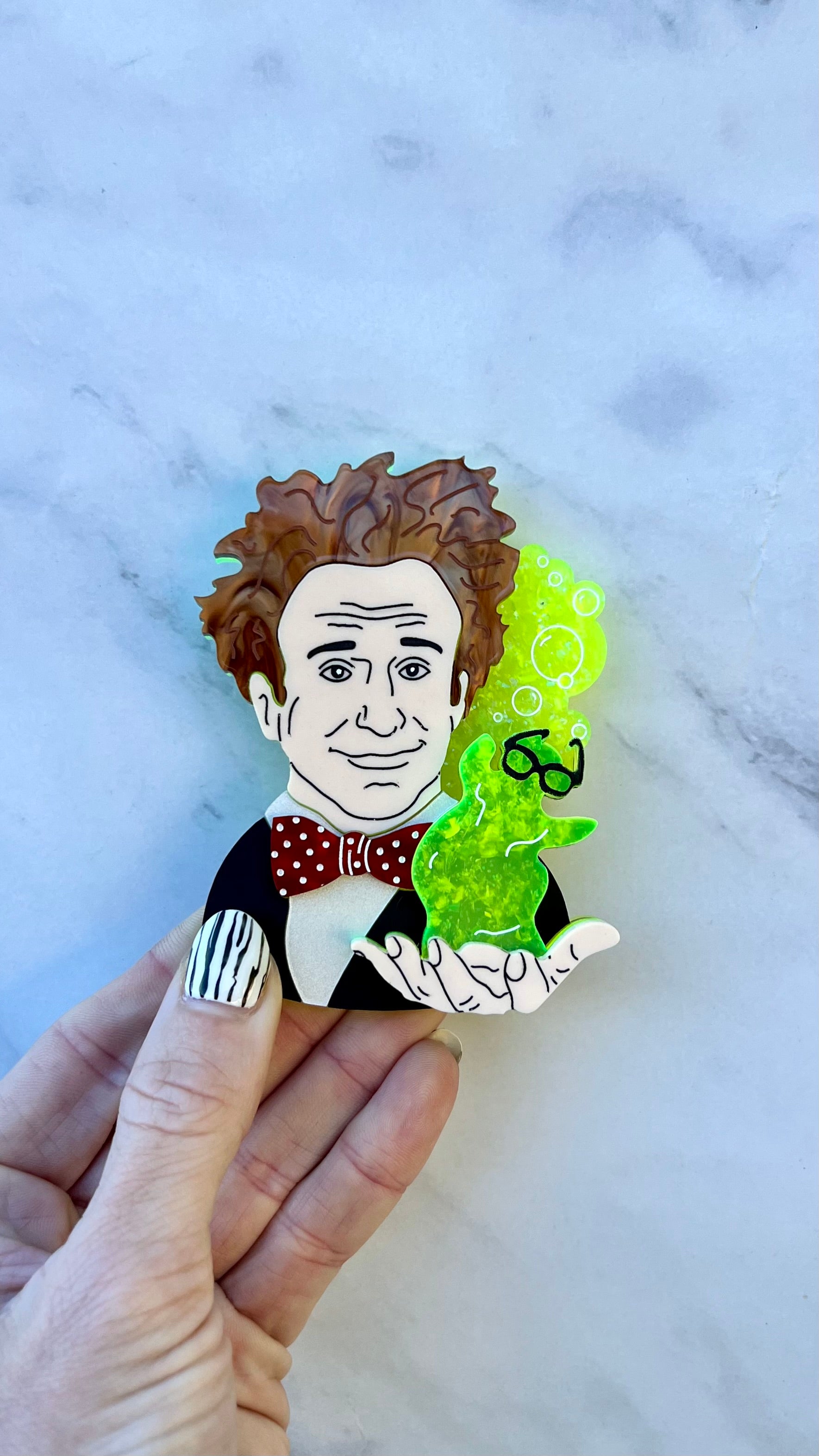 Inktober Brooch Treasure Pull