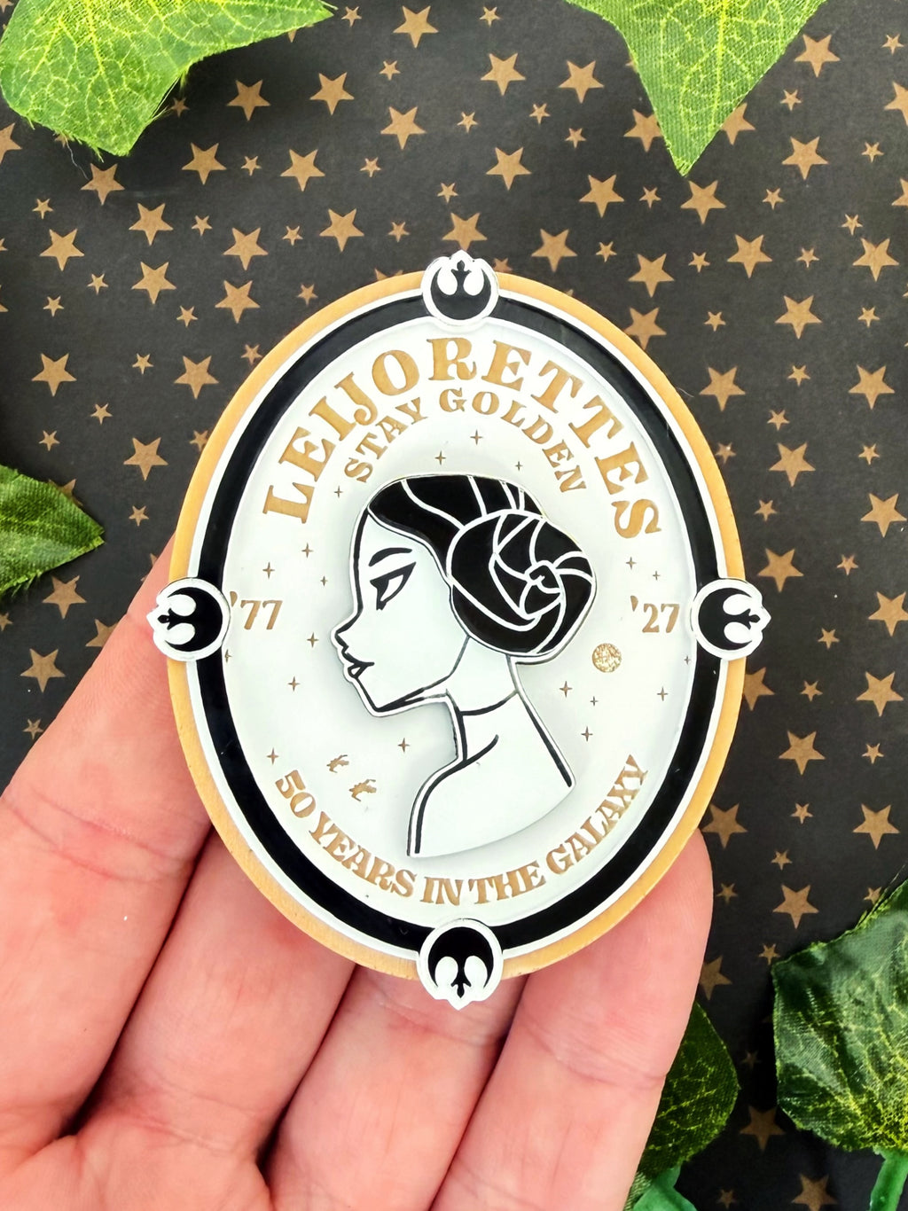 Leijorettes Custom Anniversary Brooch